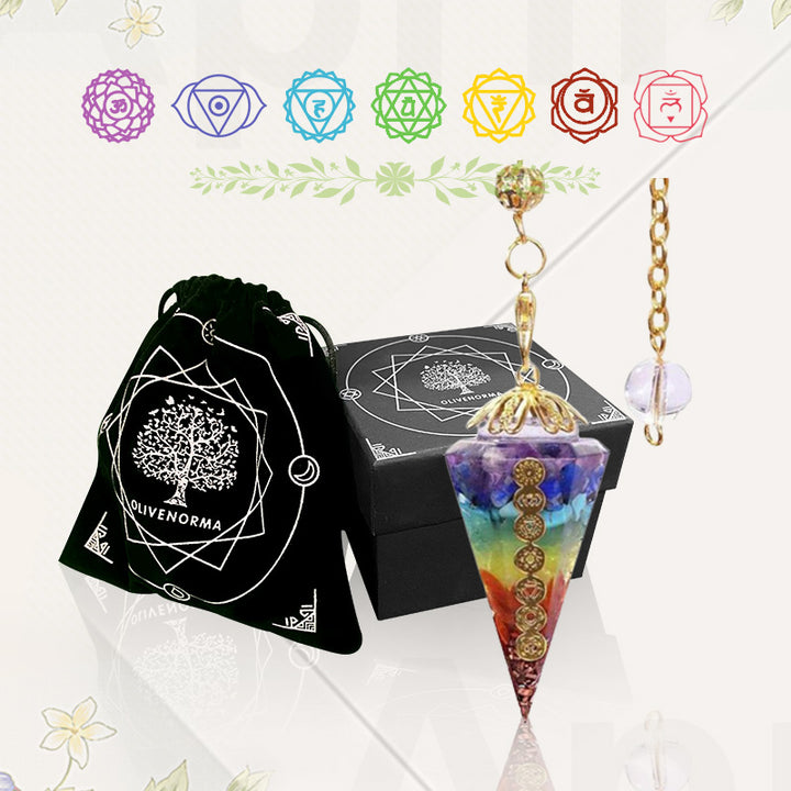 Olivenorma Chakra Orgone Divination Pendulum - image 2