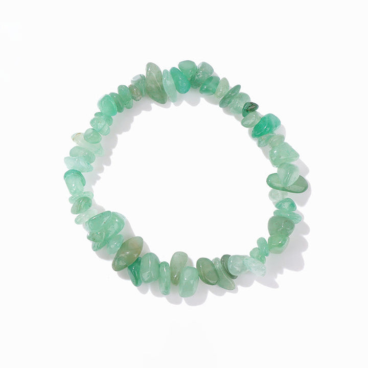 Olivenorma Colorful Natural Irregular Gravel Bracelet - Green Aventurine - image 21