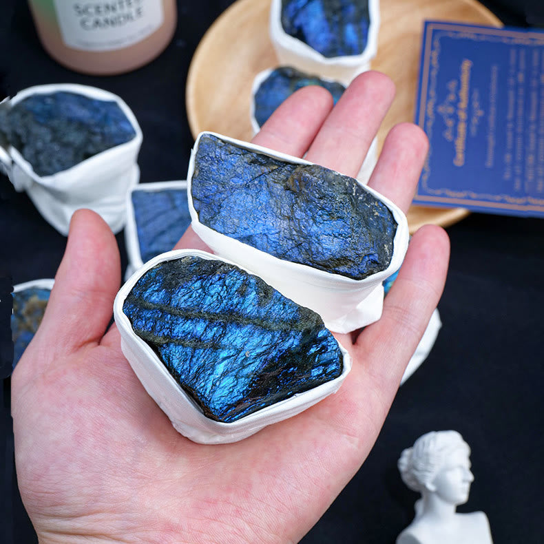 Olivenorma Labradorite Rough Crystal Set Natural Stone - image 1