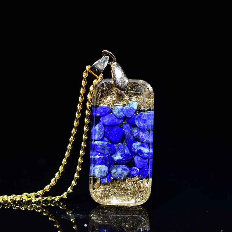 Olivenorma Raise Consciousness - Lapis Lazuli Orgone Energy Necklace - image 4