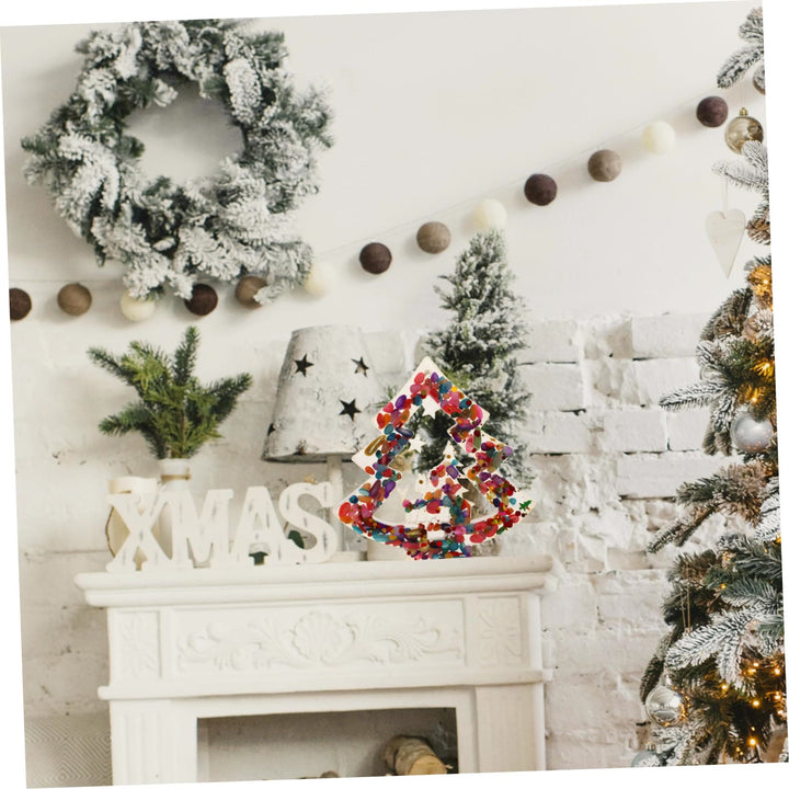 Olivenorma Natural Crystal Gravel Resin Christmas Tree Decoration - image 6
