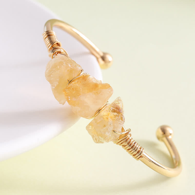 Olivenorma  Vintage Raw Crystal Gemstone Bracelet - image 2