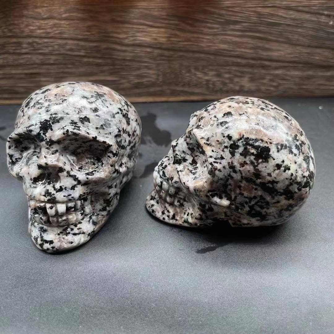 Olivenorma 7Cm Carved Natural Crystal Skull Gemstone Decoration - Curb Stone - image 8