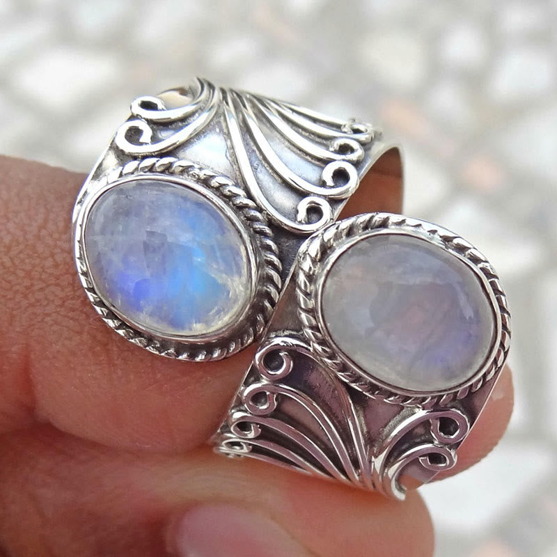 Olivenorma Creative Moonstone Ring - image 4