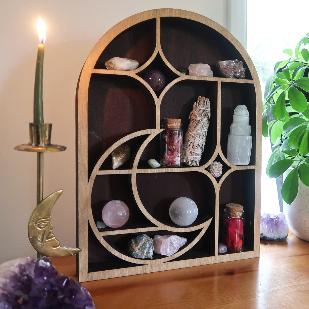 Olivenorma Moon Stars Arch Display Shelves Crystal Shelf - image 3