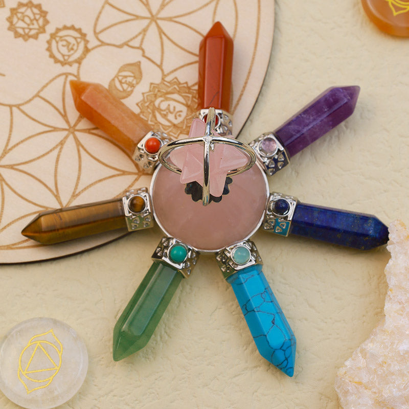 Olivenorma Natural Crystal Chakra Decoration - image 4