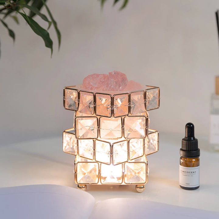 Olivenorma Four layer Rubiks Essential Oil Crystal Aromatherapy Lamp - image 3