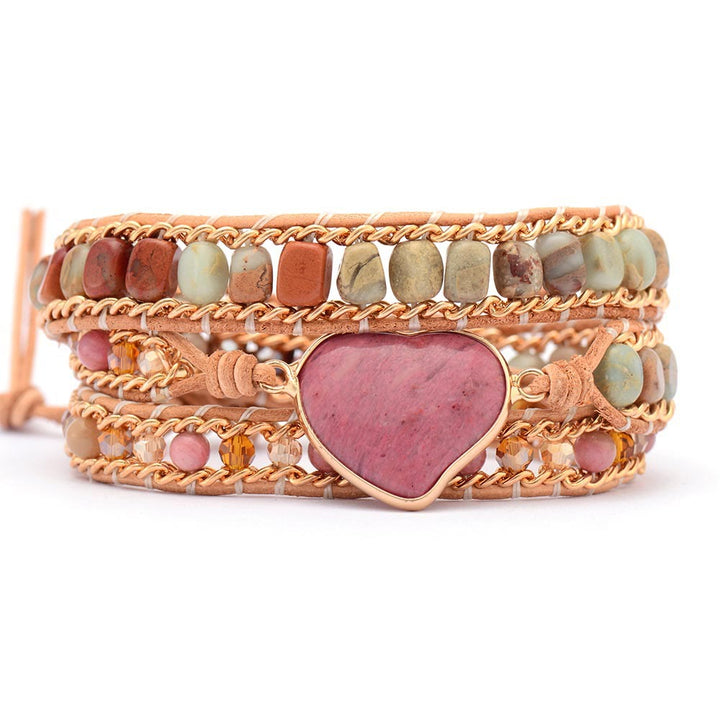Pure Love Rhodonite Wrap Bracelet - image 4