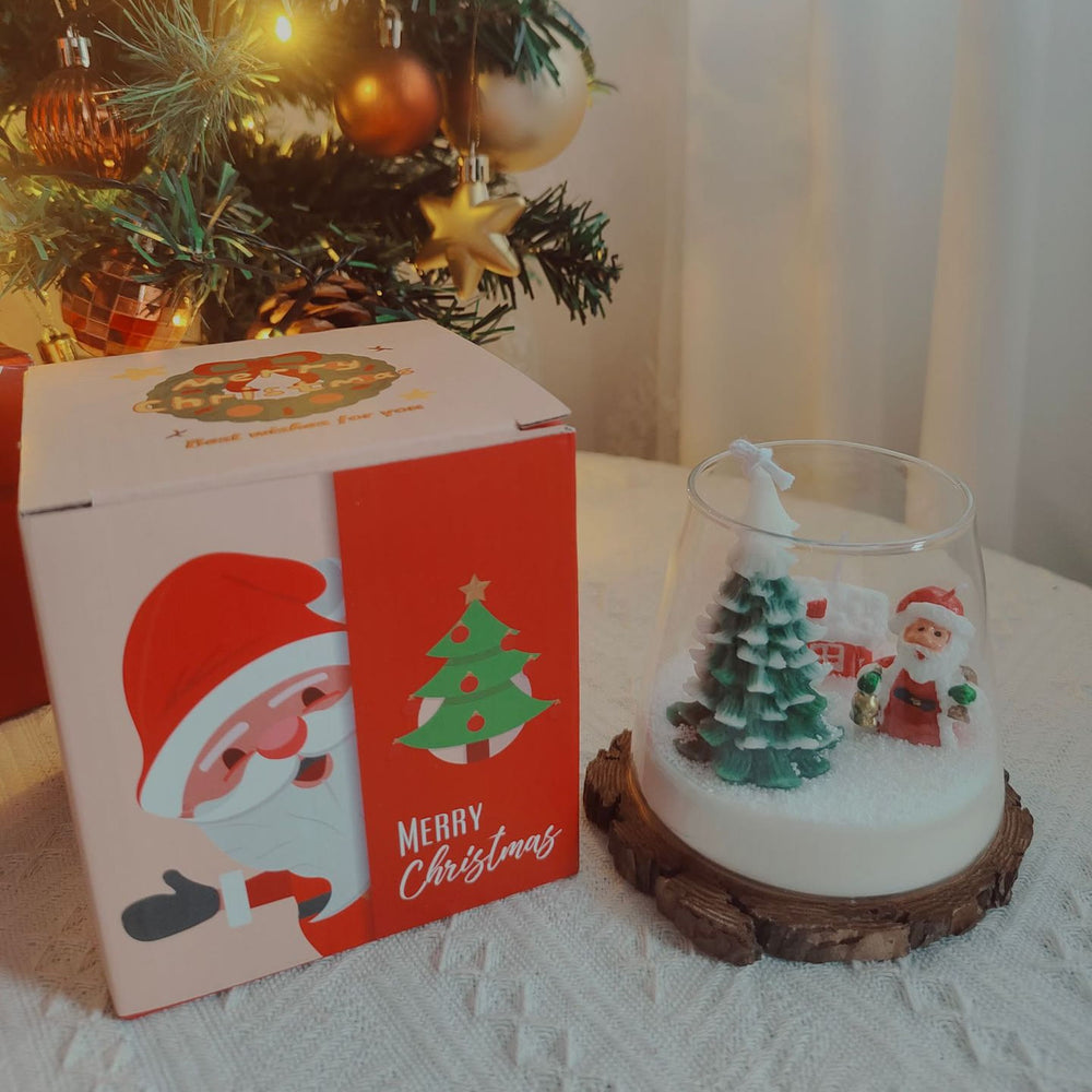 Olivenorma Christmas Santa Decor Candle - image 1