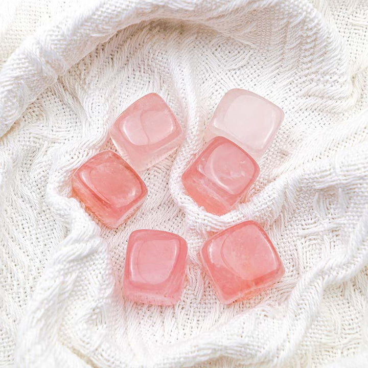 Olivenorma Rose Quartz Healing Crystal Cube - image 3