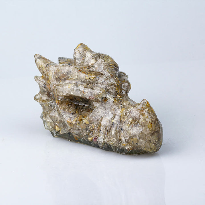 Olivenorma Crystal Epoxy Faucet 1kg Ornament Gemstone Decoration - Black Quartz Rutilated - image 19