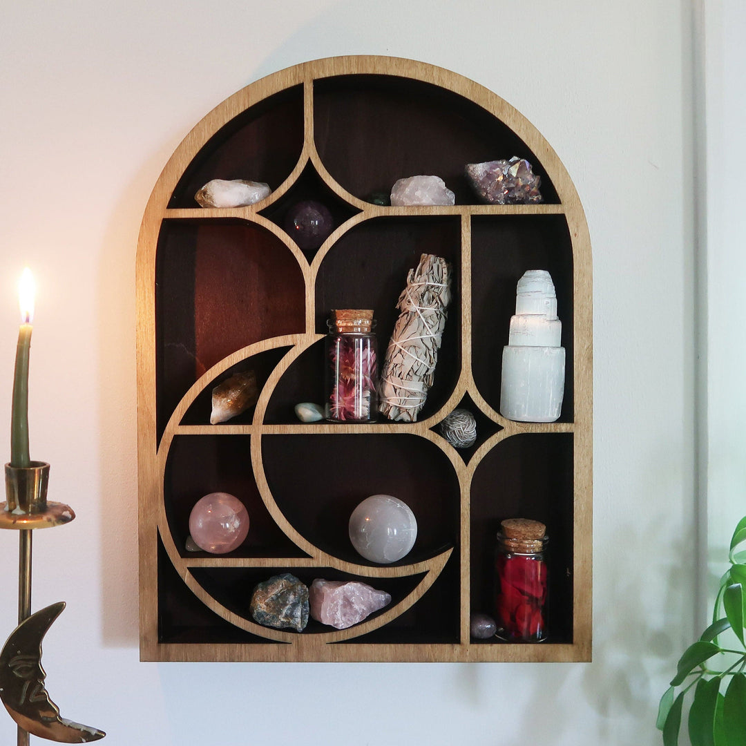 Olivenorma Moon Stars Arch Display Shelves Crystal Shelf - image 2