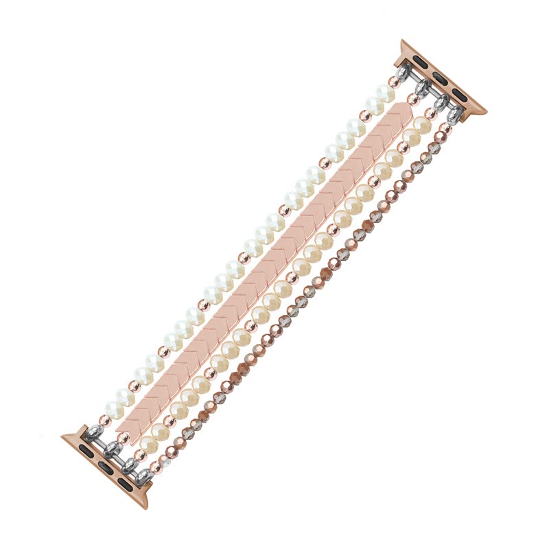Olivenorma Alloy Arrow Crystal Beaded Watch Strap Bracelet - image 17