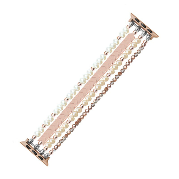 Olivenorma Alloy Arrow Crystal Beaded Watch Strap Bracelet - image 17