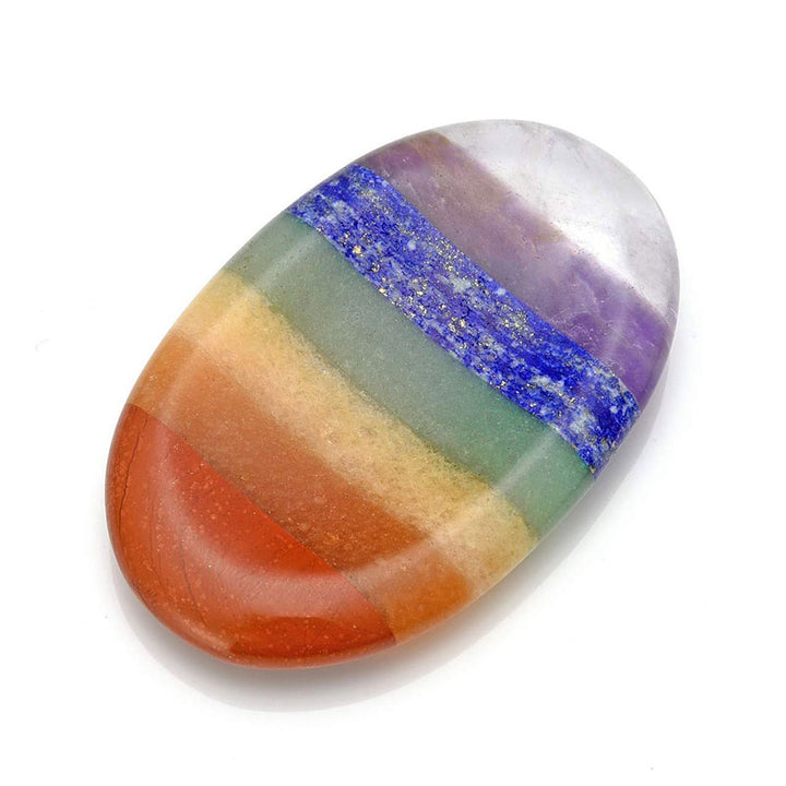 Olivenorma Chakra Rainbow Thumb Worry Stone - image 2