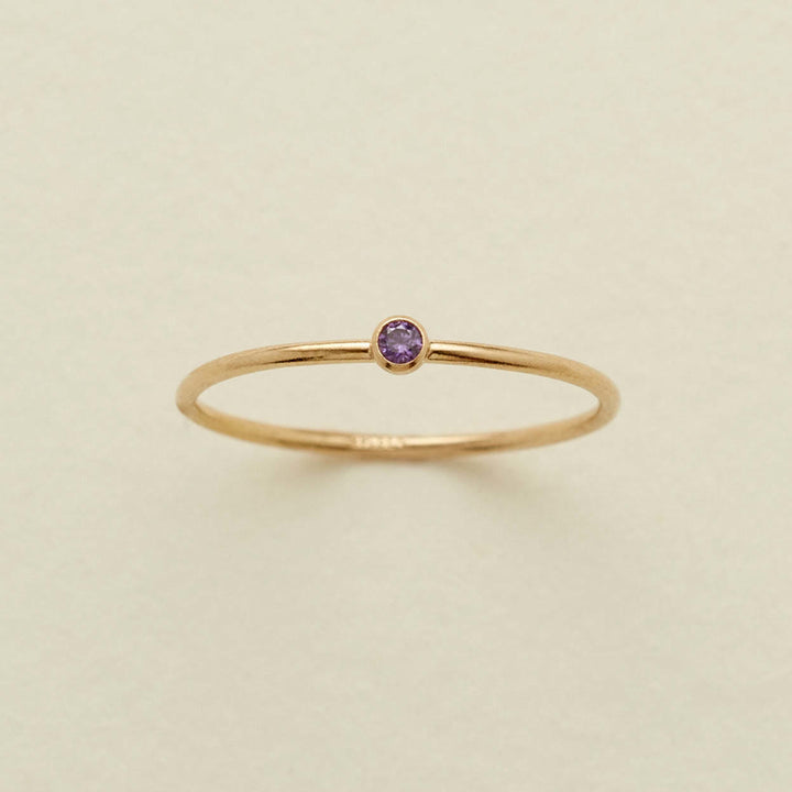 Olivenorma Birthstone 12 Month Birth Slim Ring - image 10