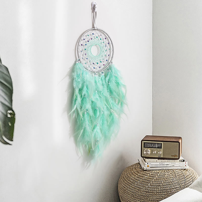 Olivenorma LED Light Up Handmade Feather Dream Catcher - image 14