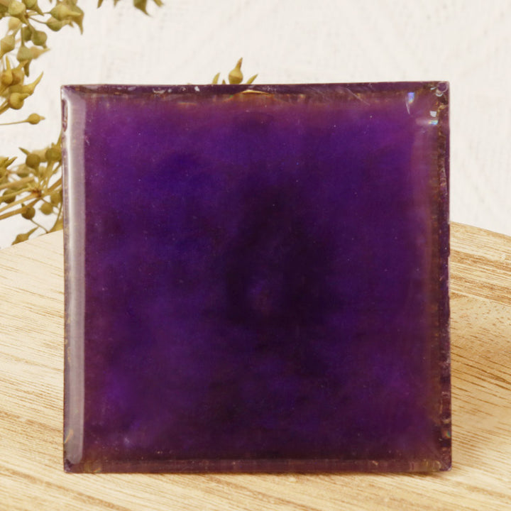 Olivenorma Metatron's Cube Amethyst Orgone Pyramid - image 3