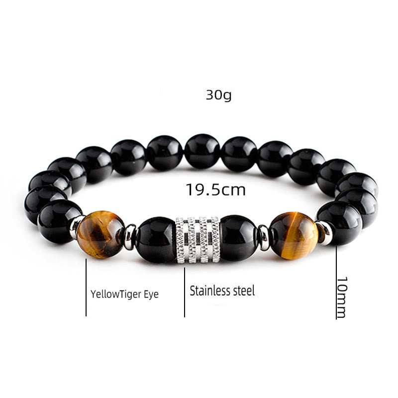 Olivenorma Red Tiger Eye Obsidian Men Bracelet - image 3