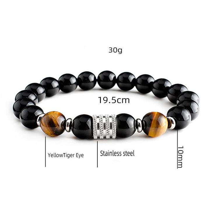 Olivenorma Red Tiger Eye Obsidian Men Bracelet - image 3