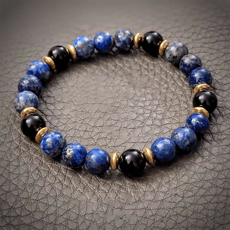 Olivenorma "Healing Trust" Lapis Lazuli Black Onyx Bracelet - Lapis Lazuli - image 0