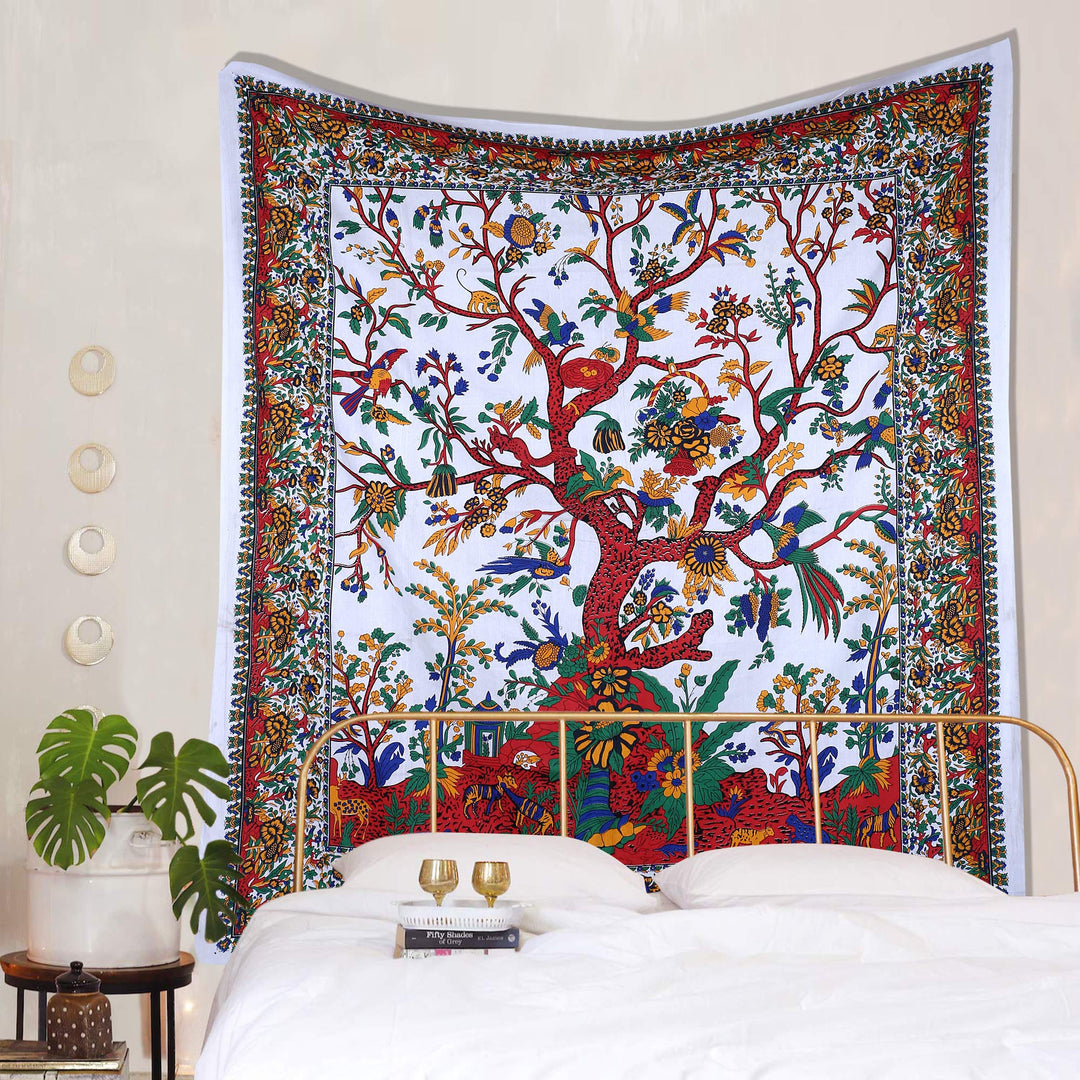 Olivenorma Green Tree Of Life Wall Hanging Psychedelic Tapestry - image 16
