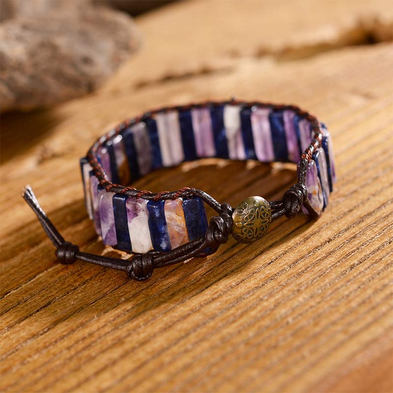 Amethyst Lapis Lazuli Bracelet - image 2