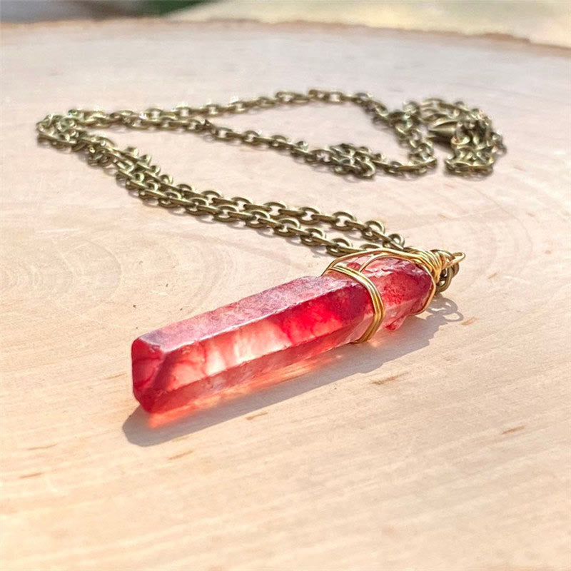 Olivenorma Healing Red Crystal Necklace - image 1