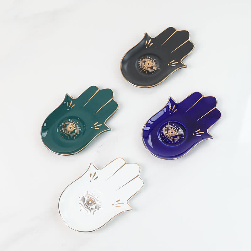 Olivenorma Hamsa Small Tray Evil Eye Jewelry Plate Coaster - image 18