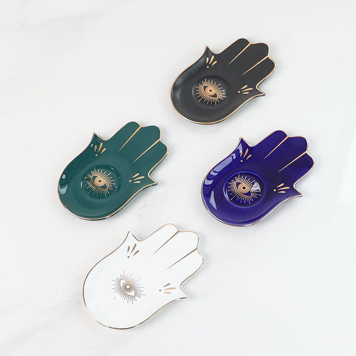 Olivenorma Hamsa Small Tray Evil Eye Jewelry Plate Coaster - image 18