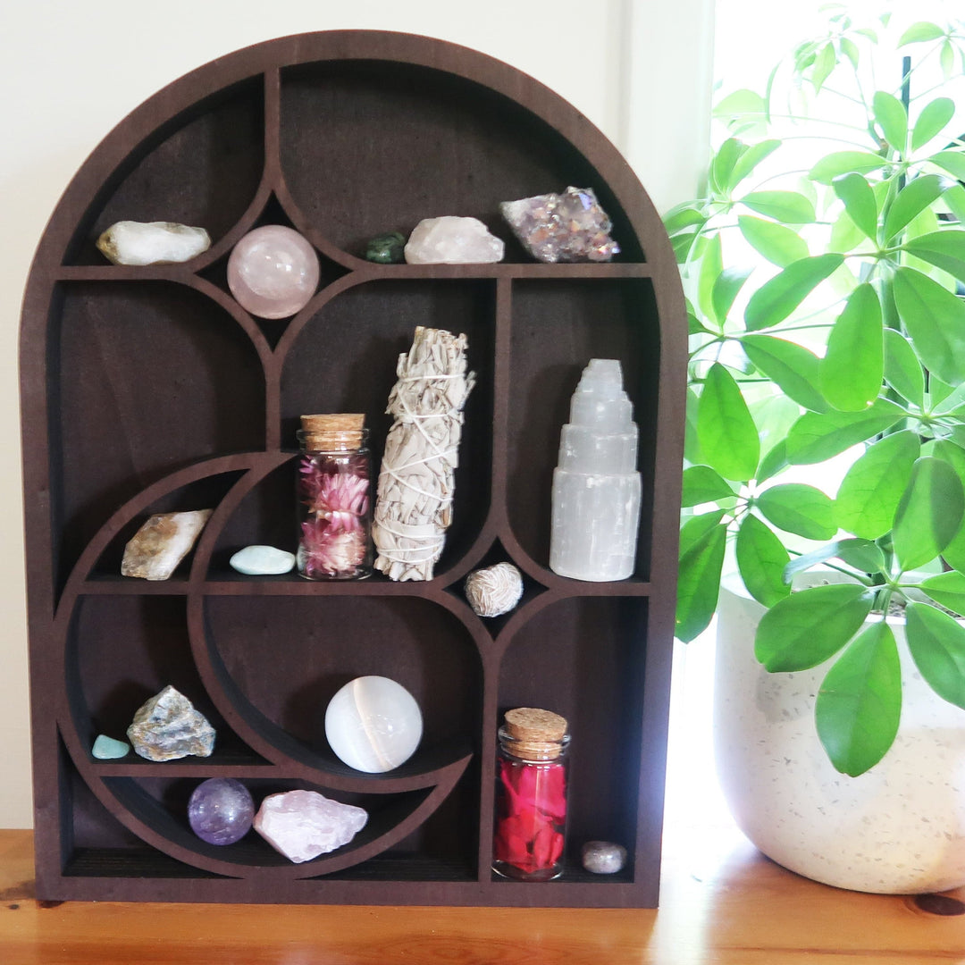 Olivenorma Moon Stars Arch Display Shelves Crystal Shelf - image 1