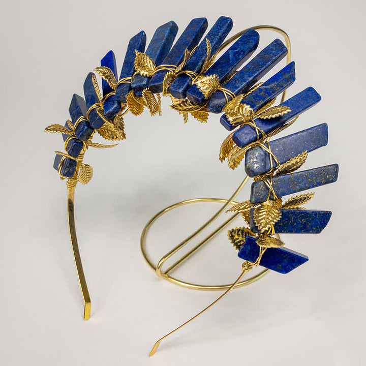 Olivenorma Lapis Lazuli Moon Witch Crystal Crown - image 5