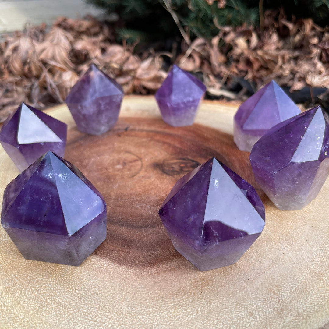 Olivenorma Amethyst Tower Point Large Chunky Obelisk Gemstone Decoration - image 4