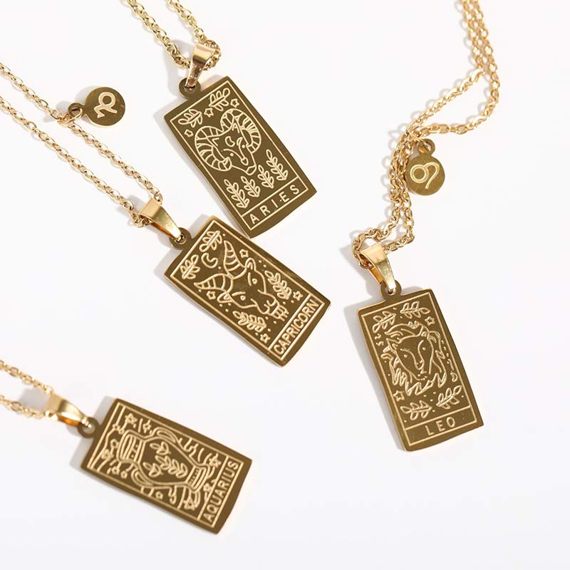 Olivenorma Gold Filled Chain Zodiac Necklace - image 6