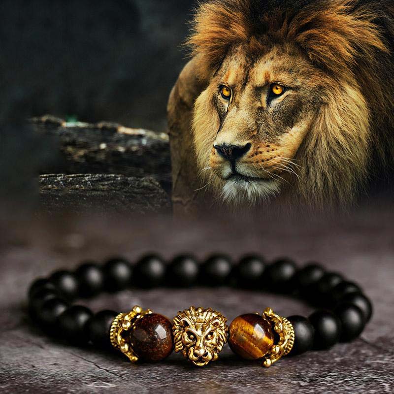 Olivenorma Natural Crystal Stone Lion Symbol Bracelet - image 1