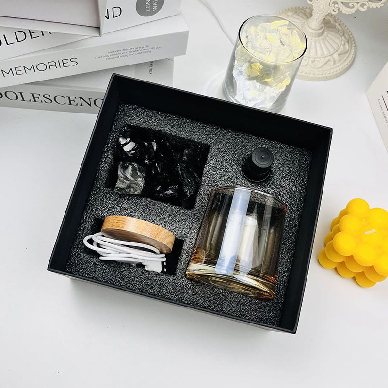 Olivenorma Flameless Diffuser Gift Box Crystal Aromatherapy Lamp - Obsidian - Ocean - image 5