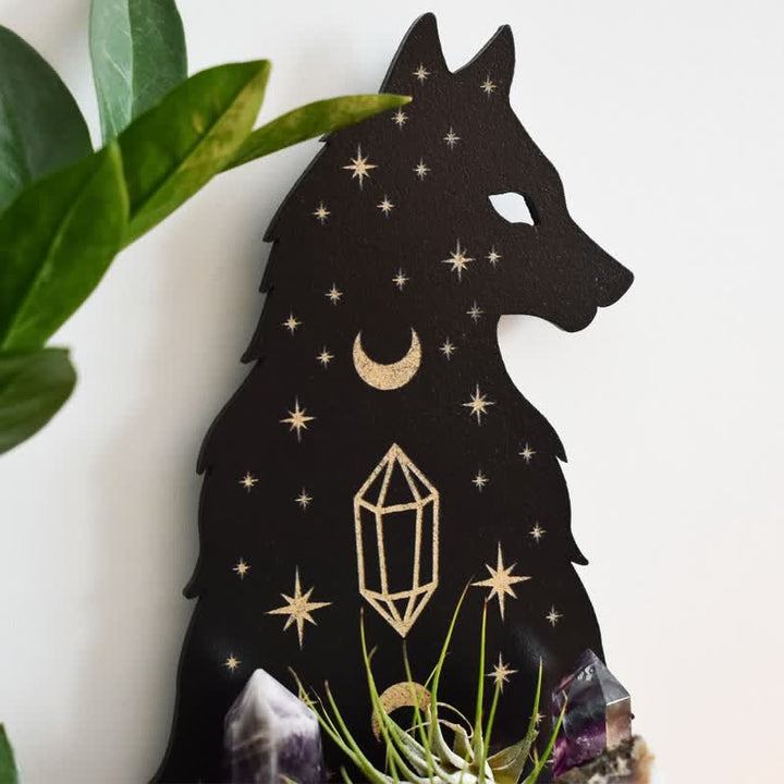  Olivenorma Celestial Wolf Altar Crystal Shelf - image 3