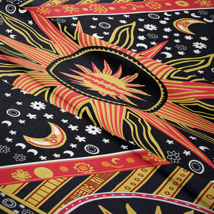 Olivenorma Sun Rays Moon Bohemia Tapestry - image 6