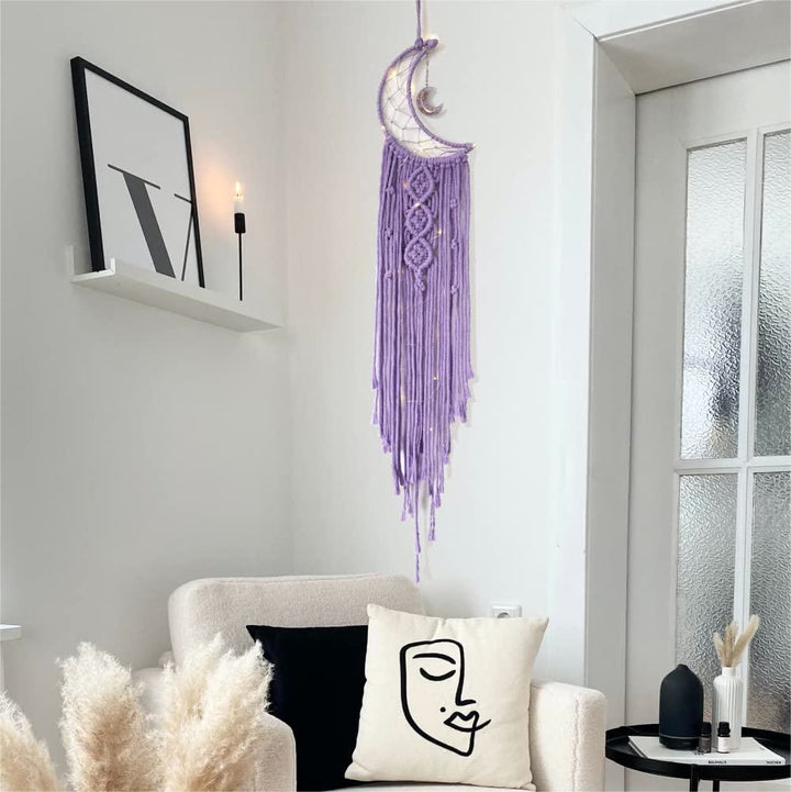 Olivenorma Star Moon Macrame Tassel Dream Catcher - image 31