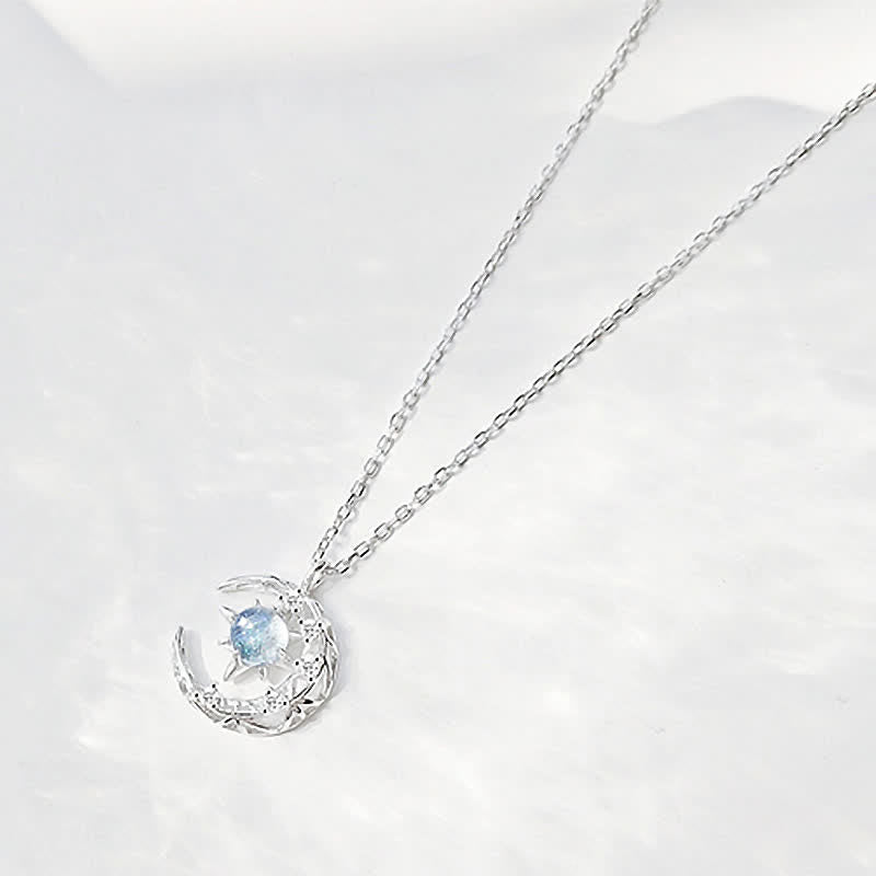 Olivenorma Celestial Dainty Moon Moonstone Necklace - image 12