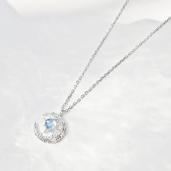 Olivenorma Celestial Dainty Moon Moonstone Necklace - image 12