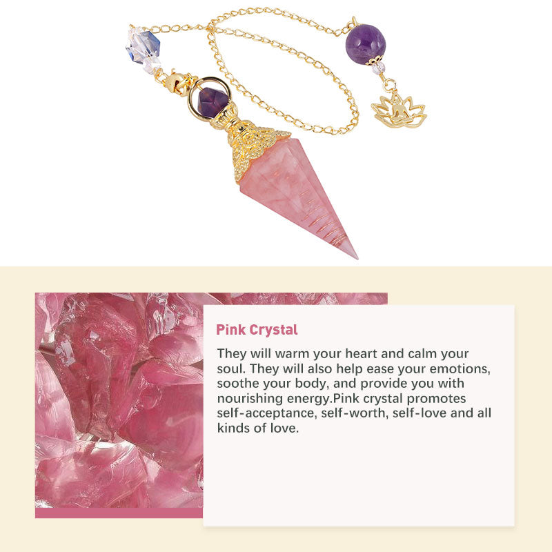 Natural Crystal Stone Pendulum - image 7