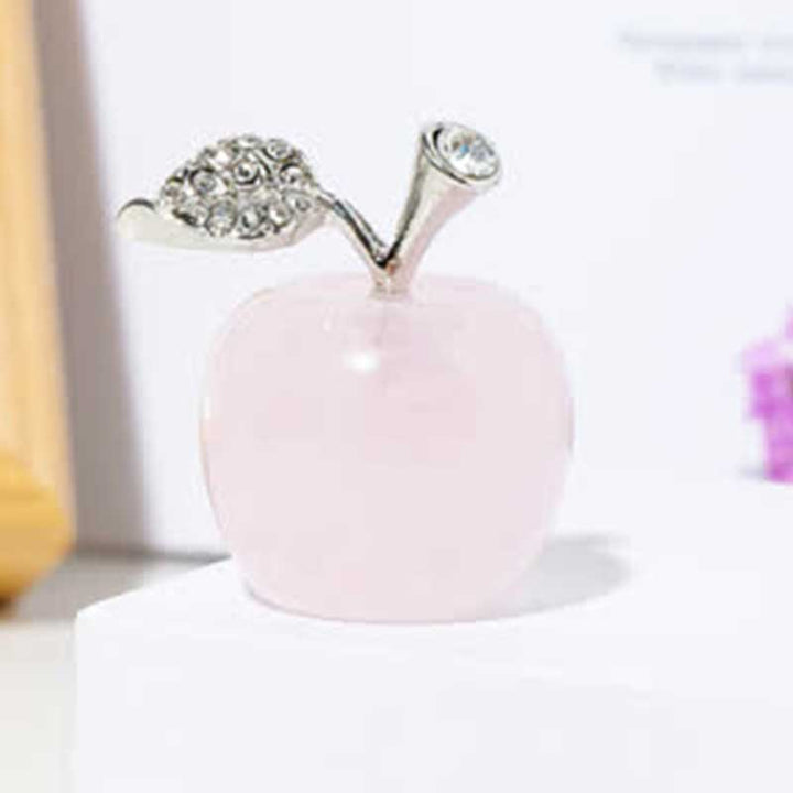 Olivenorma Peace Fruit Apple Gemstone Decoration - Rose Quartz - image 9
