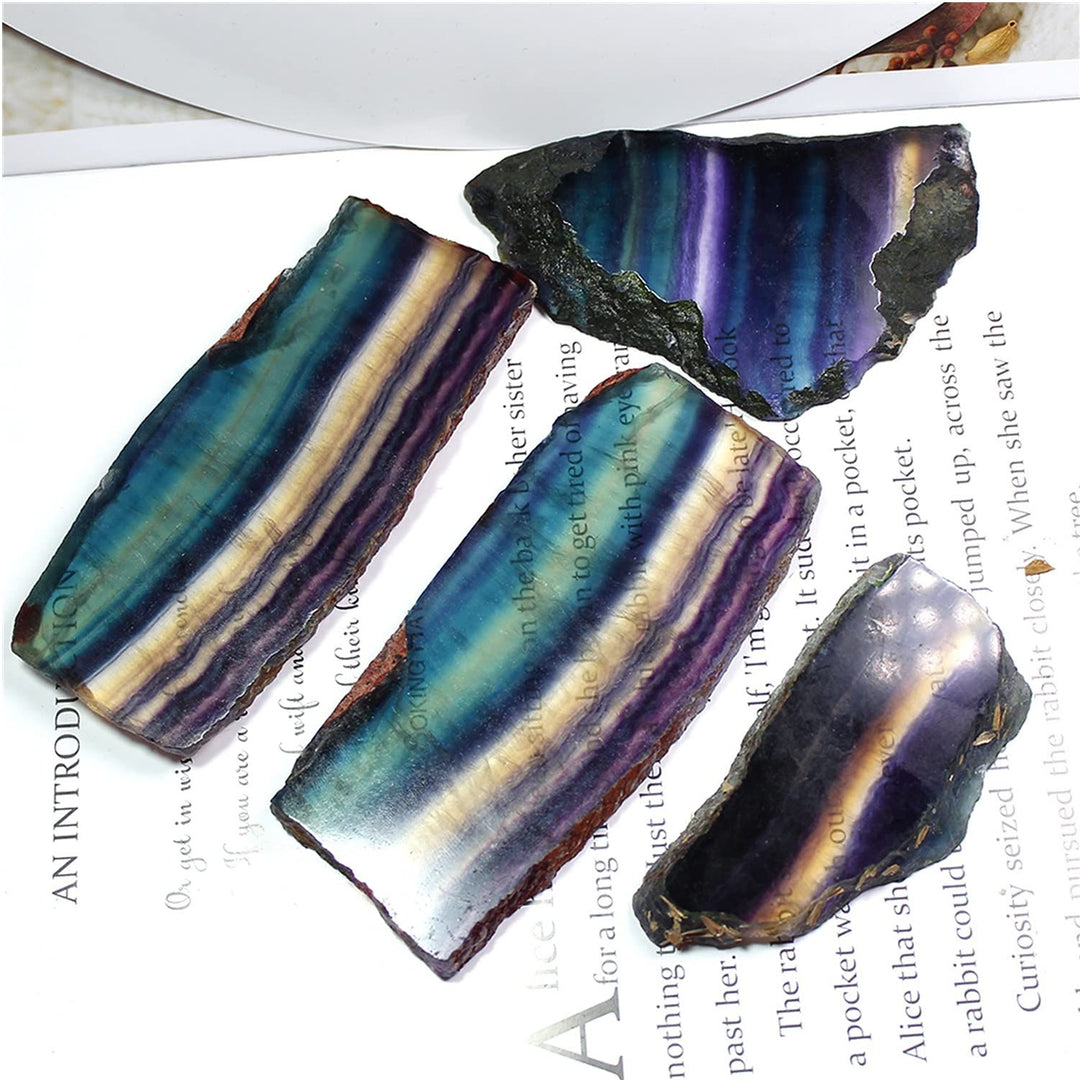 Olivenorma Natural Rough Rainbow Fluorite Gemstone Decoration - image 5