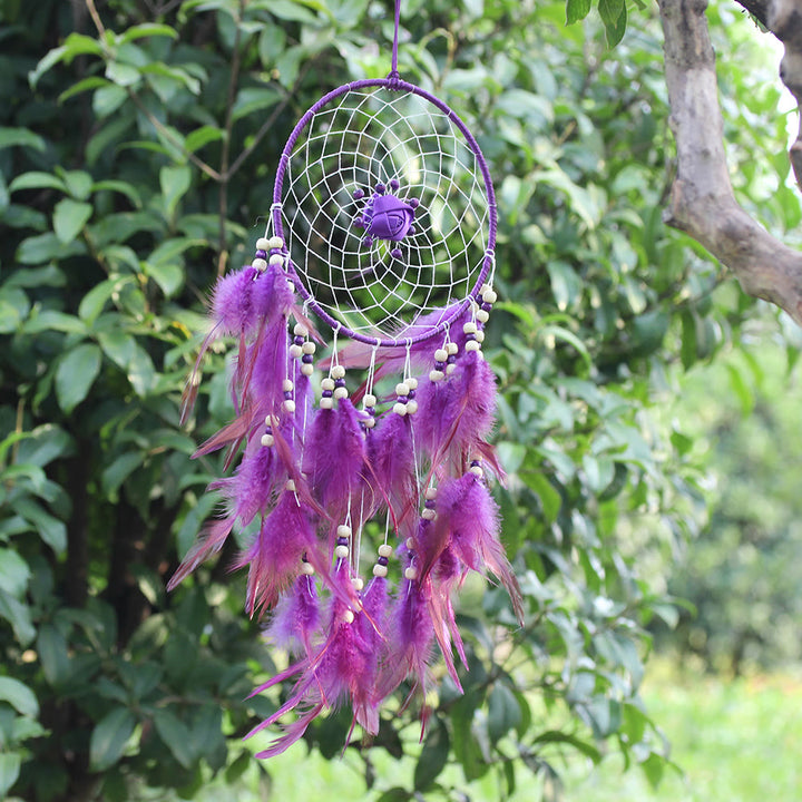 Olivenorma Large Purple Creative Style Rose Dream Catcher - image 5