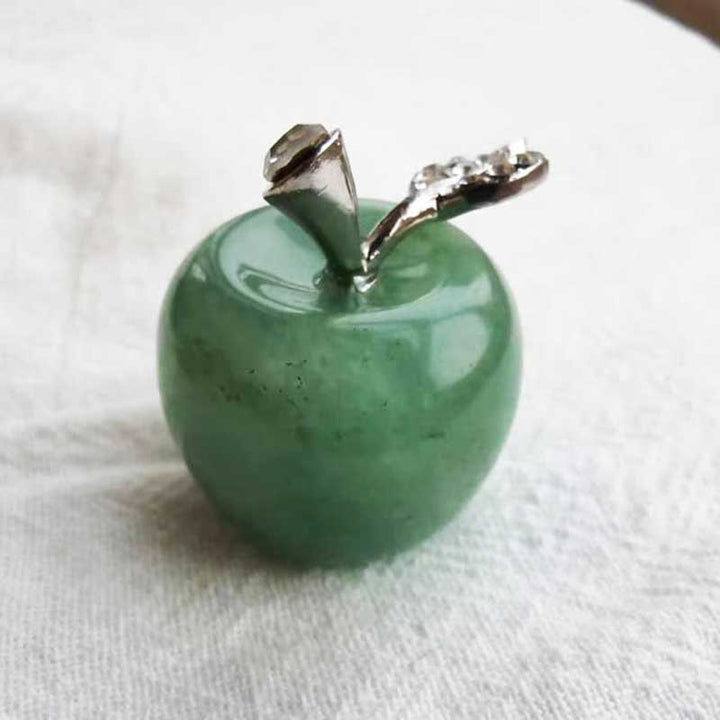 Olivenorma Peace Fruit Apple Gemstone Decoration - Green Aventurine - image 21