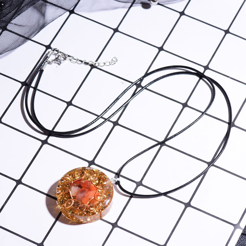 Olivenorma Red Agate Healing Necklace - image 2