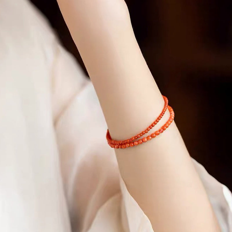 Sunset Speed - Red Agate Energy Gemstone Bracelet - image 1