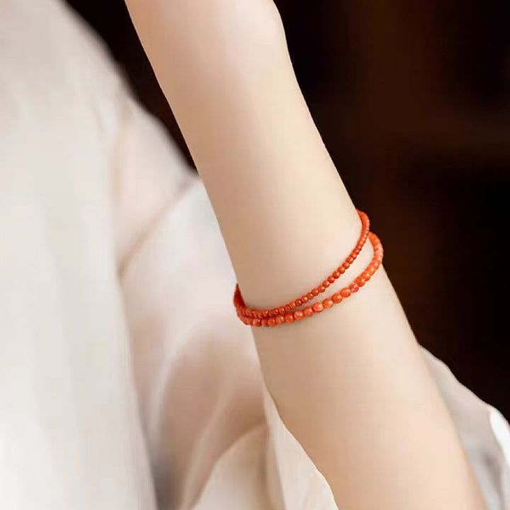 Sunset Speed - Red Agate Energy Gemstone Bracelet - image 1