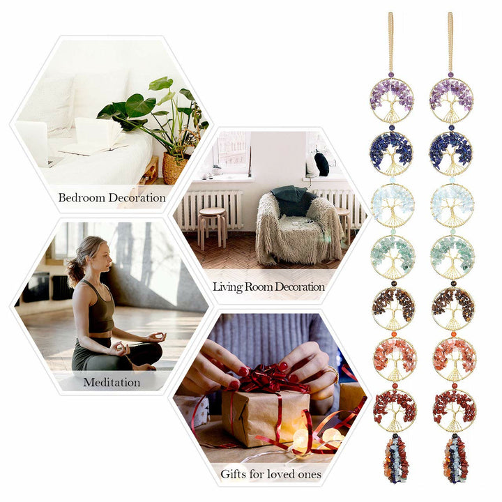Olivenorma 7 Chakra Crystal Fengshui Tree Of Life Wall Decor - image 6